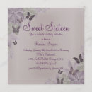 Search for pink purple silver birthday invitations Shine