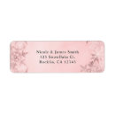 Search for pink snowflake return address labels Birthday