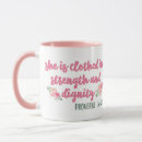 Search for she is clothed with strength mugs Scripture
