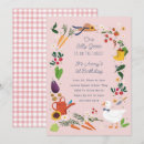 Search for vegetable garden birthday invitations Farm