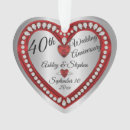 Search for 40th wedding anniversary christmas tree decorations 40 years together