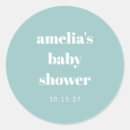 Search for aqua round stickers Baby shower