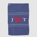 Search for red white and blue golf towels Monogrammed