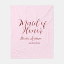 Search for wedding date blankets Bridesmaid name date