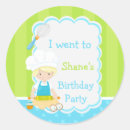 Search for kids cooking party stickers Birthday