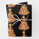 Search for pizza christmas wrapping paper Santa