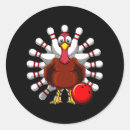 Search for turkey bowling stickers Thanksgiving