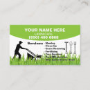 Search for landscape gardening business cards Mowing
