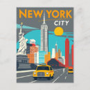 Search for yellow cab postcards Times square