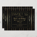 Search for gatsby sweet 16 invitations Vintage
