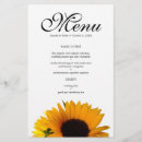 Search for sunflower menus Bridal