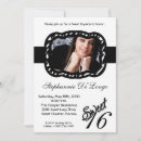Search for photo sweet 16 invitations White