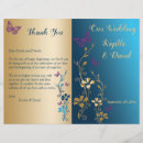 Search for bi fold wedding programs Floral