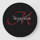 Search for red and black clocks Typography