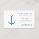Search for anchor business cards Captain