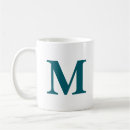 Search for teal monogram mugs Elegant