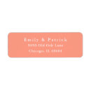 Search for peach return address labels Colourful