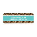 Search for leopard print return address labels Girly