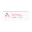 Search for flamingo return address labels Girl