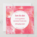 Search for abstract paint wedding save the dates Pink