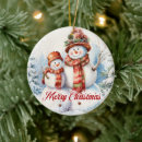 Search for snowman family christmas tree decorations Simple
