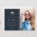 Search for golden graduation invitations College