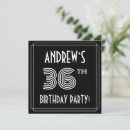 Search for 36th birthday invitations 36 years old