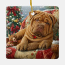 Search for shar pei christmas tree decorations Animal