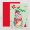 Search for hippo christmas cards Santa