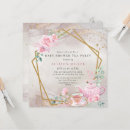 Search for elegant pink rose baby shower invitations Tea party