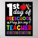 Search for preschool teacher posters First day of school