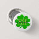 Search for lucky shamrock clover badges Ireland
