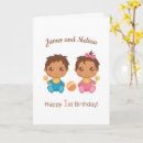 Search for twins girl boy birthday cards Cute
