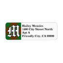 Search for green plaid return address labels Clan