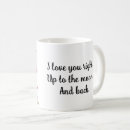 Search for love you to the moon mugs Cool