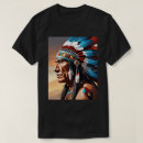 Search for native american tshirts Headdress