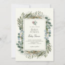 Search for eucalyptus wreath baby shower invitations Leaves