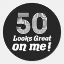 Search for turning 50 stickers Fifty