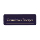 Search for recipes return address labels Cooks