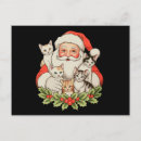Search for christmas kitten postcards Santa