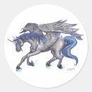 Search for blue wing stickers Horse