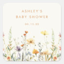Search for rustic floral baby shower stickers Elegant modern floral