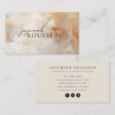 Search for natural stone business cards Interior designer