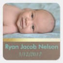 Search for baby announcement stickers Blue