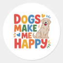 Search for happy dog stickers Pet lover