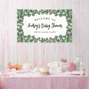 Search for girl baby shower banners Greenery