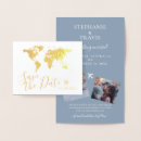 Search for folded save the dates World map