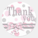 Search for pink grey polka dots stickers Baby shower