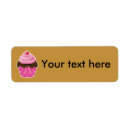Search for cupcake return address labels Illustration