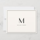 Search for modern monogram cards Elegant